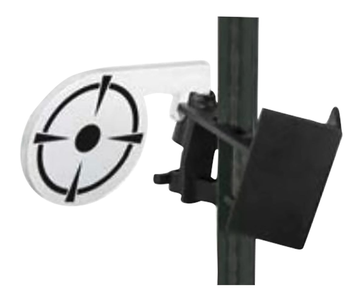 Birchwood Casey TP38DT T-Post Dueling Target Steel Black/White Bullseye