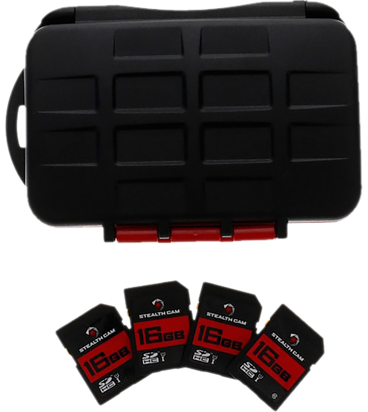 GSM Outdoors Stealth Cam STCMCSC16GB4PK Memory Card Storage Case