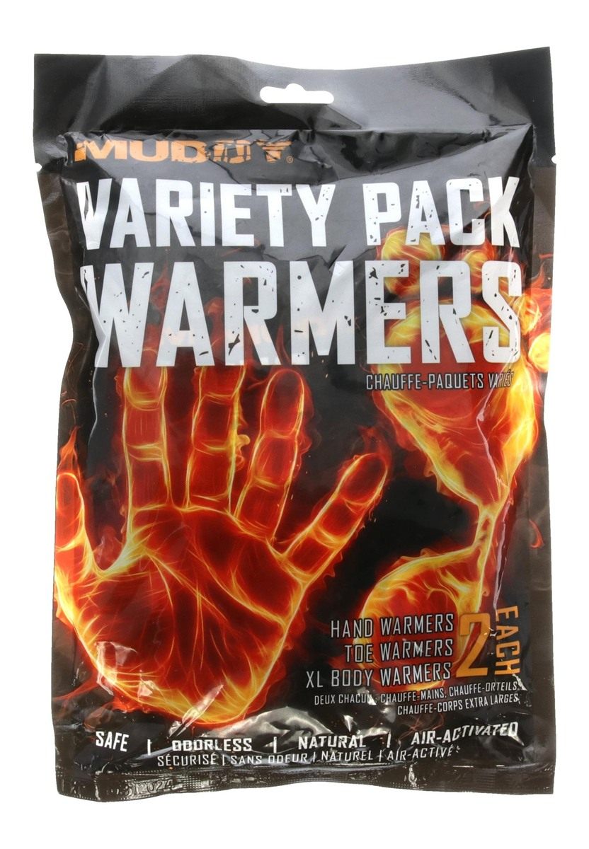 Muddy Disposable Warmer Variety Pack / (2) Each Hand, Toe XL