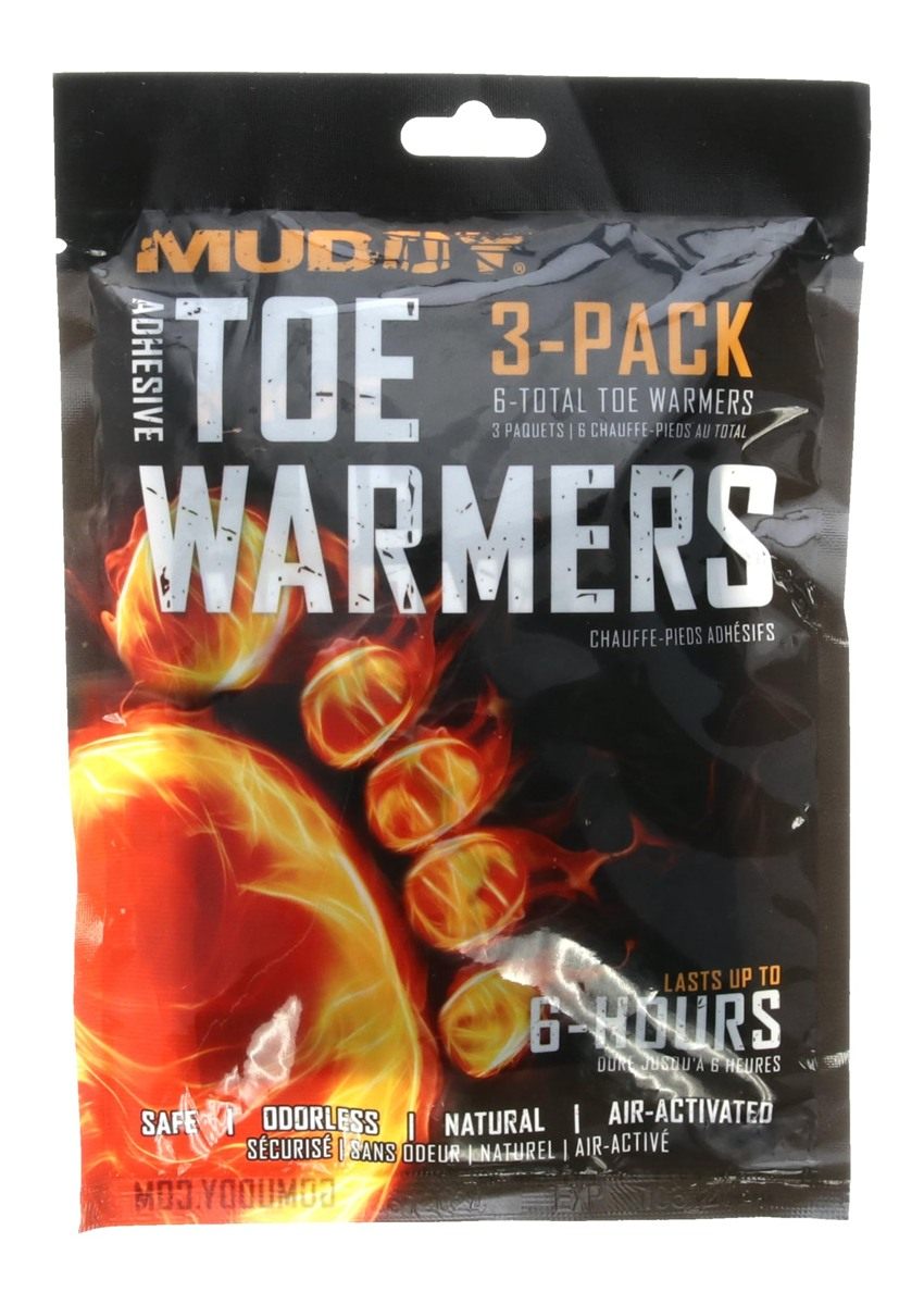 Muddy Toe Warmer W/Adhesive / 3 Pack
