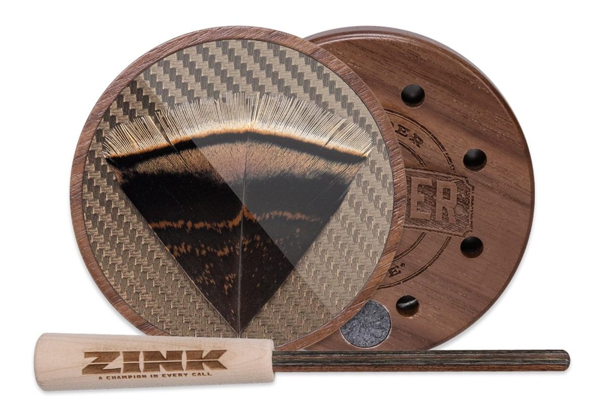 Zink Thunder Ridge Striker Glass Call | Hand-Built Walnut Traditional Pot |