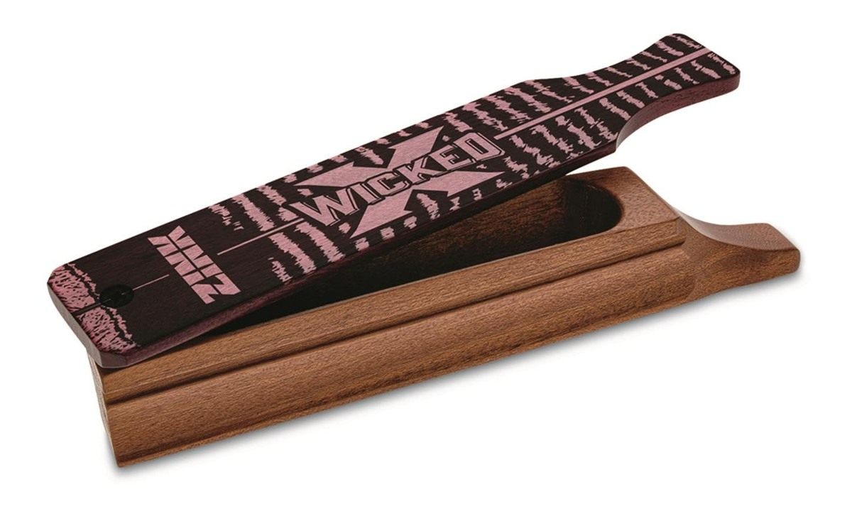 Zink Wicked X Box Call for Turkey Hunting | Double-Sided Mahogany Wood | Ha