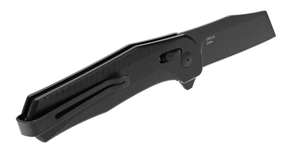 SOG Knives Diverge XR Folder 3in Folding EDC Plain Black PVD D2 Steel Blade