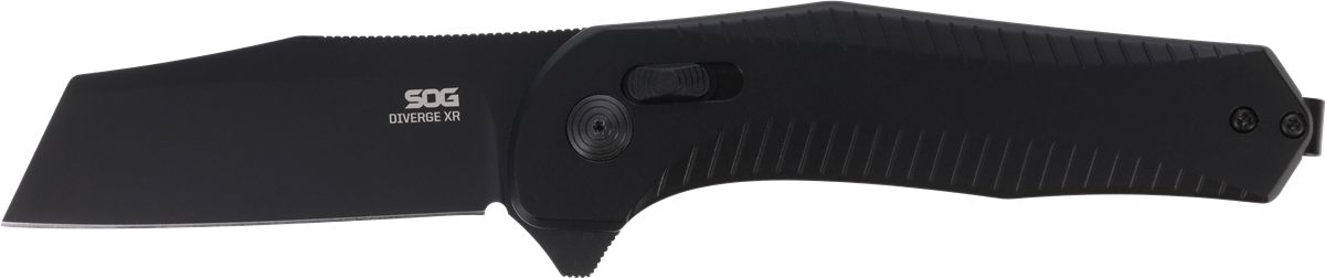 SOG Knives Diverge XR Folder 3in Folding EDC Plain Black PVD D2 Steel Blade view 3