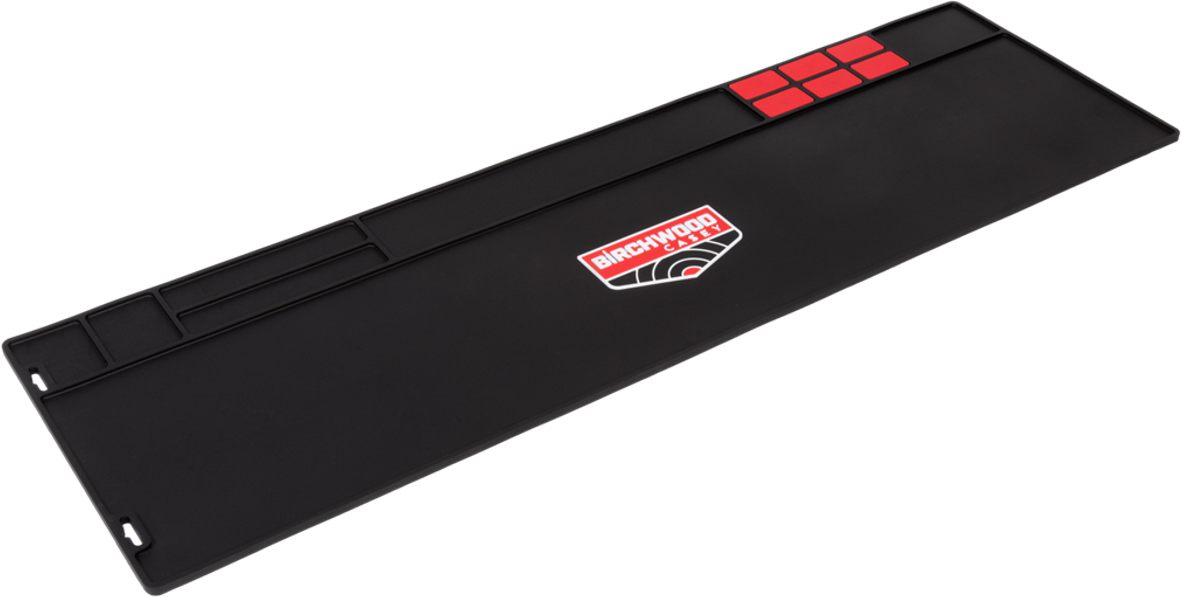 Birchwood Casey 30350 Rifle Cleaning Mat Black/Red Rubber 36in x 11in