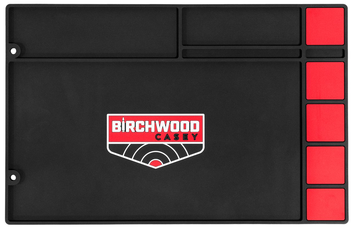 Birchwood Casey 30250 Pistol Cleaning Mat Black/Red Rubber 17in x 11in