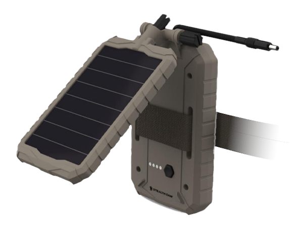 Stealth Cam FieldMAX External Solar Battery Pack, 10in Panel, 3000mAh Recha view 2