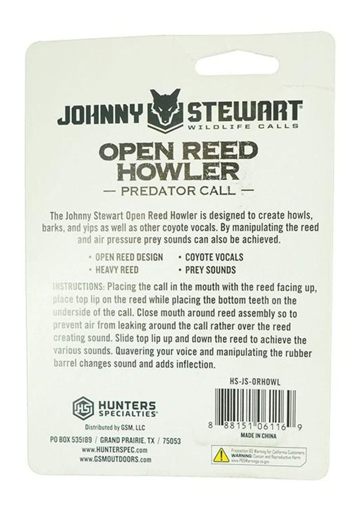 Hunters Specialties Open Reed HOWLER Call view 3