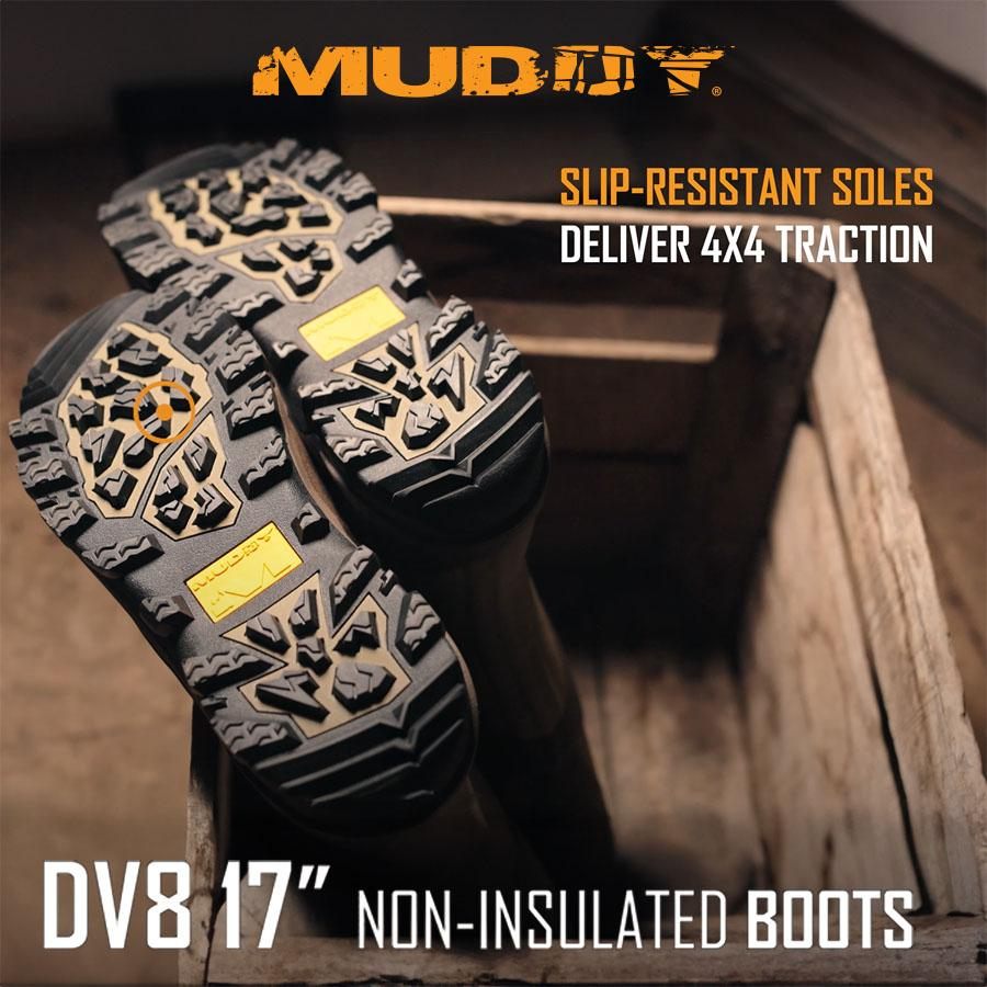 Gsm Muddy DV8 17in Non-Insulated Boots Clay Size 7D view 2