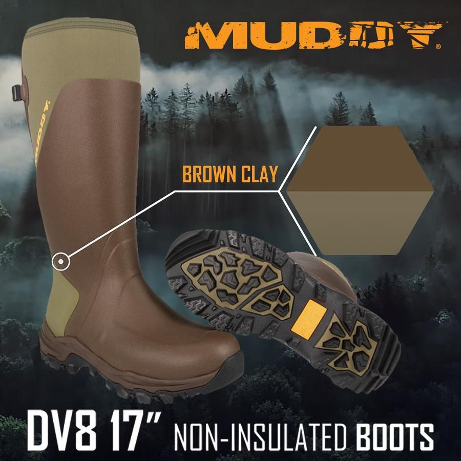 Gsm Muddy DV8 17in Non-Insulated Boots Clay Size 7D view 4