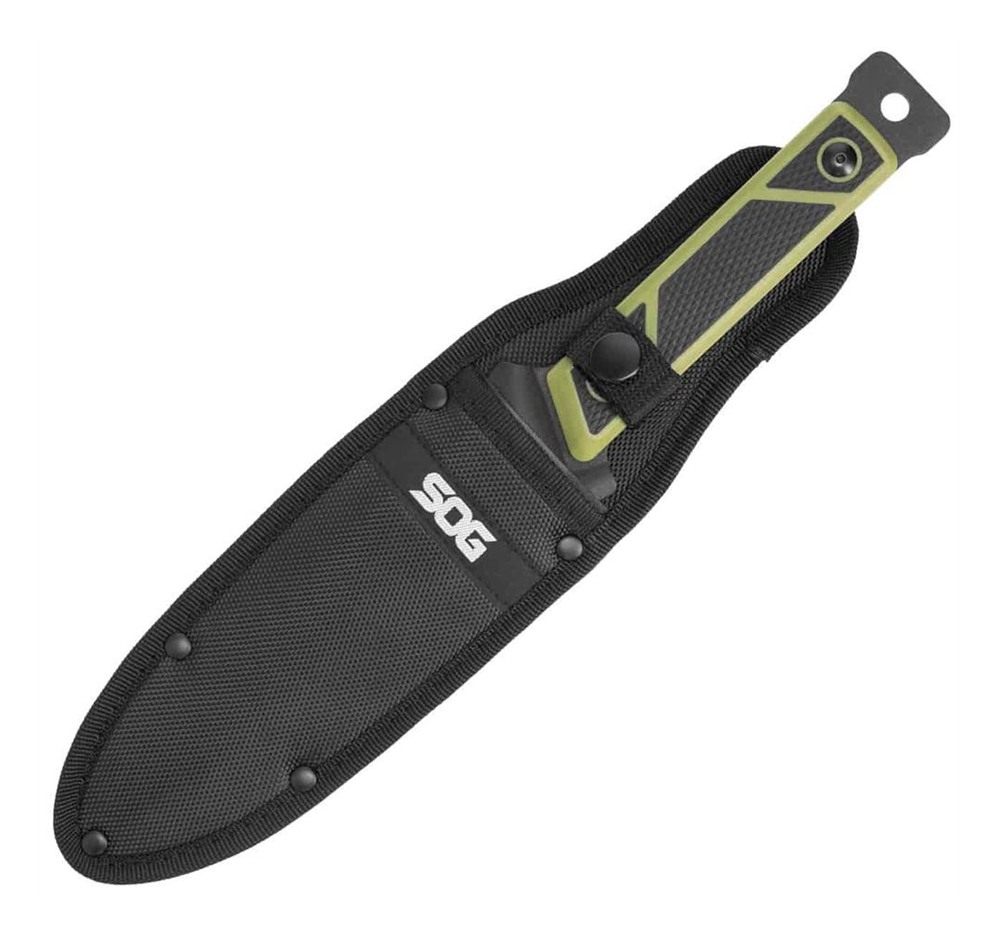 SOG Knives Rip Tide Fixed Knife 6-1/2in Spear Point Blade Black Green