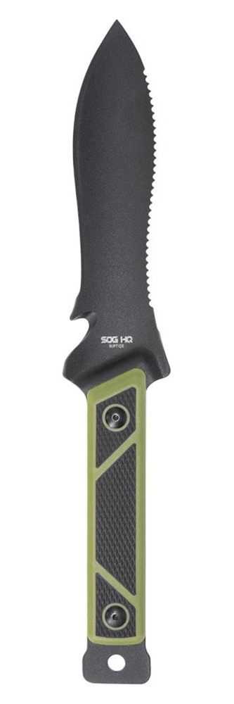 SOG Knives Rip Tide Fixed Knife 6-1/2in Spear Point Blade Black Green view 4