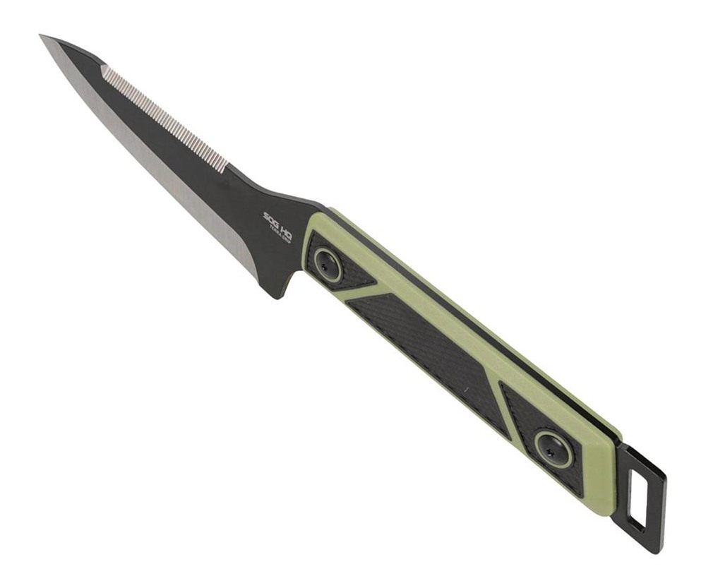 Sog Specialty Knives Terragrip Camp Knife 6-7/10in Drop Point Blade Black G view 3