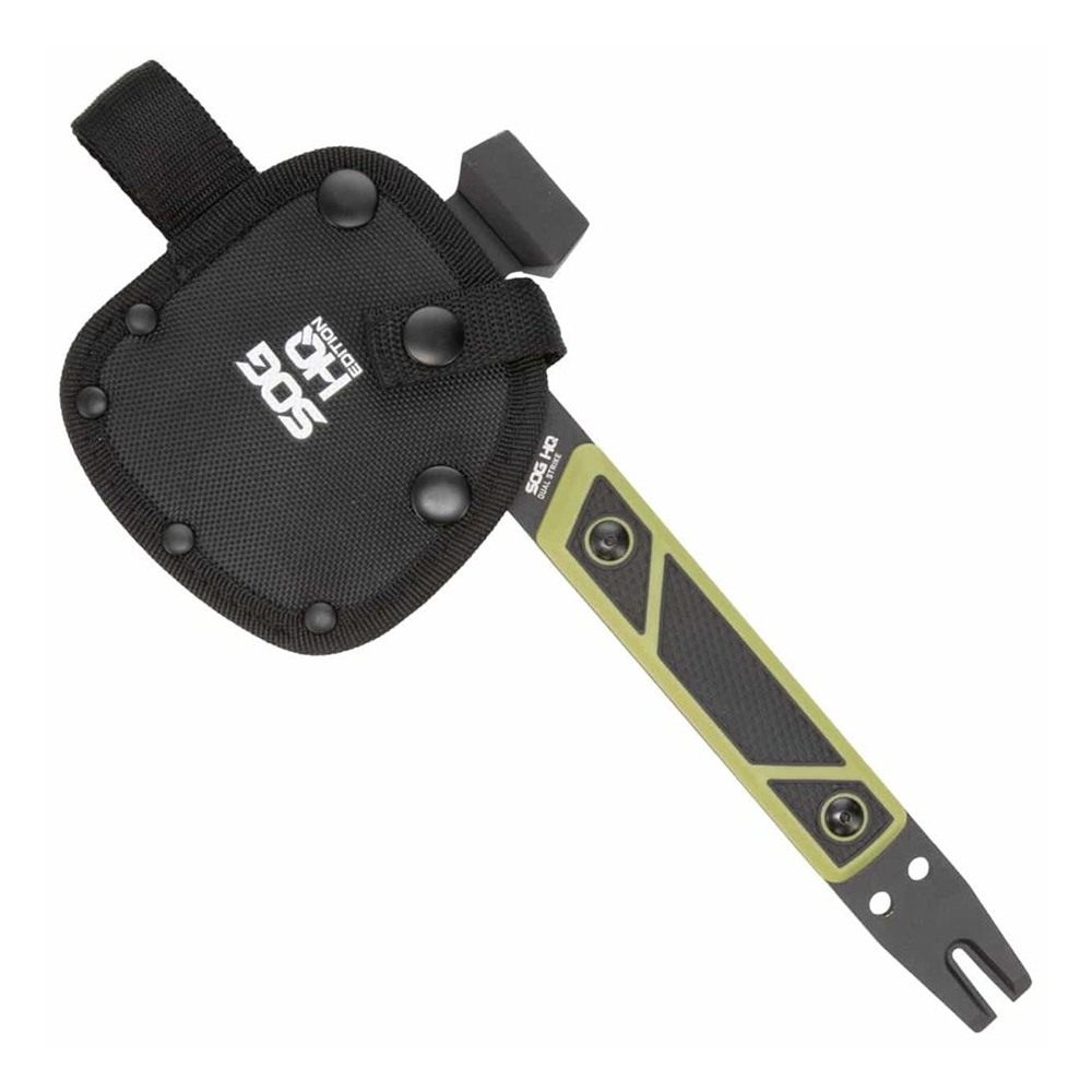SOG Knives Dual Strike Ax 3in Blade Black Green view 2