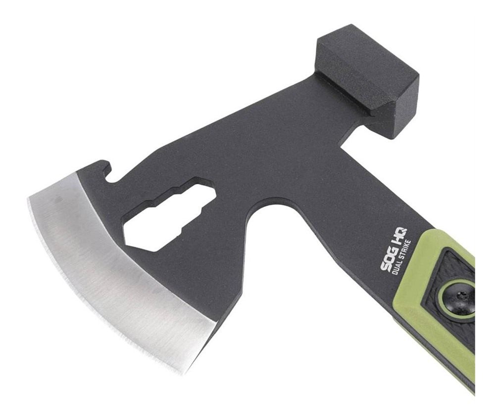 SOG Knives Dual Strike Ax 3in Blade Black Green view 5