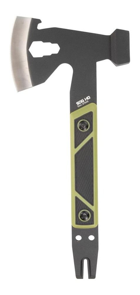 SOG Knives Dual Strike Ax 3in Blade Black Green view 7