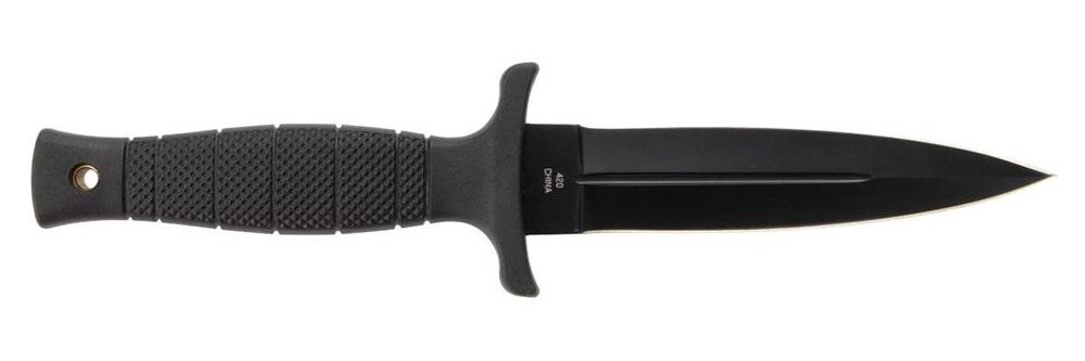 SOG Knives Nightshade Fixed Knife 4-3/4in Spear Point Blade Black view 4