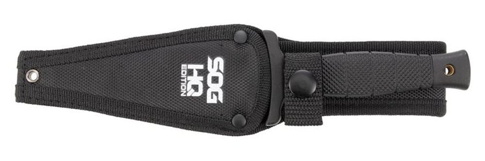 SOG Knives Nightshade Fixed Knife 4-3/4in Spear Point Blade Black view 5