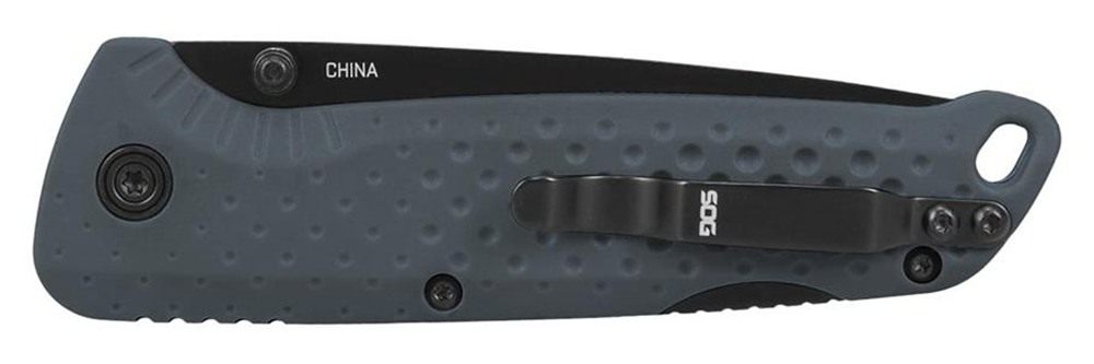 SOG Knives Adventurer LB Folding Knife 3in Drop Point Blade Grey view 3