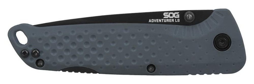 SOG Knives Adventurer LB Folding Knife 3in Drop Point Blade Grey view 4