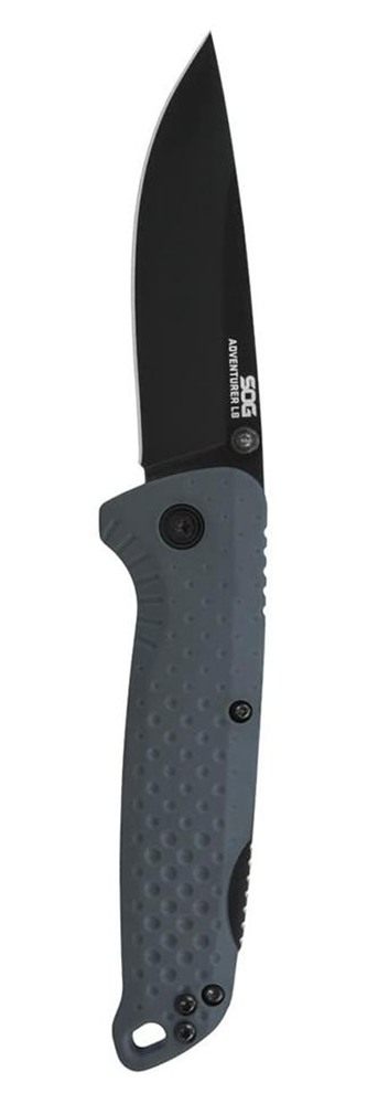 SOG Knives Adventurer LB Folding Knife 3in Drop Point Blade Grey view 5