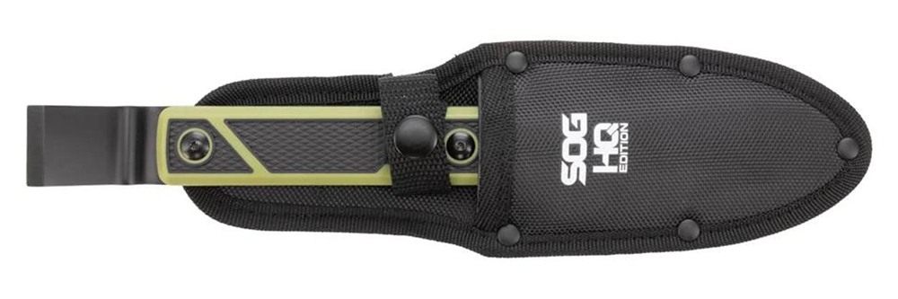 SOG Knives Compound Tac-Pry Fixed Knife 4in Bar Blade Green Black view 4
