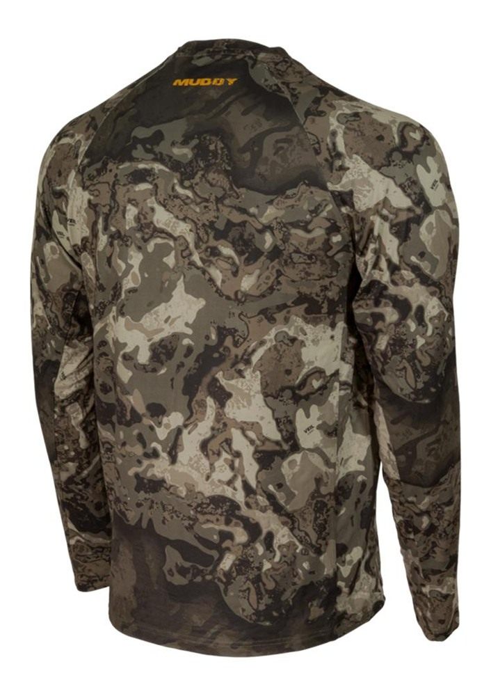 Muddy Outdoors Men's Standard Base Layer Crew TOP/Veil Canyon Grey / 2XL view 3