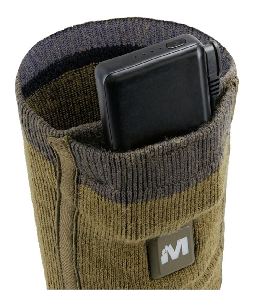 Muddy Outdoors Men's Nucleus Heated Socks Brown Clay Medium/Large
