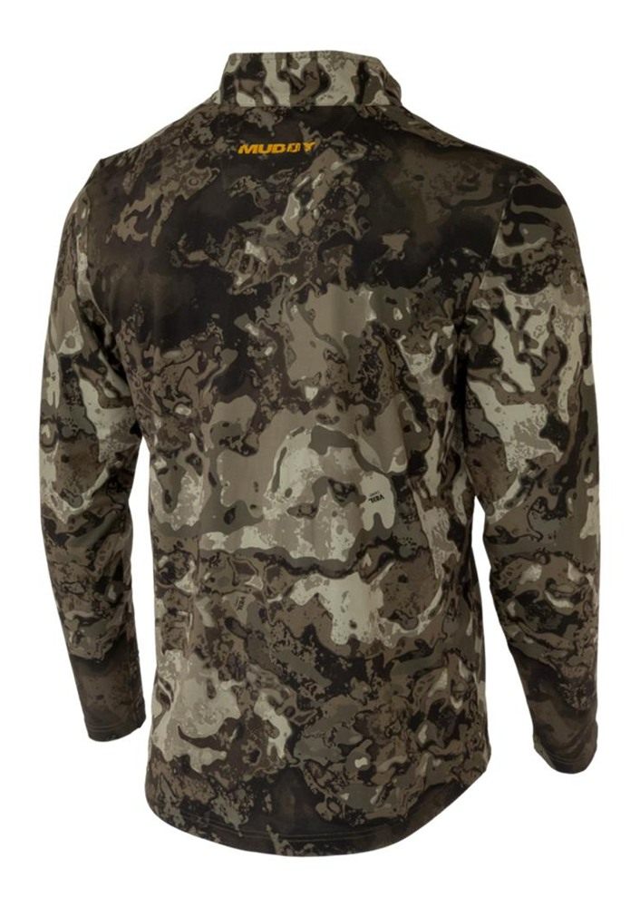 Muddy Outdoors Men's TRX Lightweight Quarter Zip Shirt Veil Canyon Gray 2XL view 2