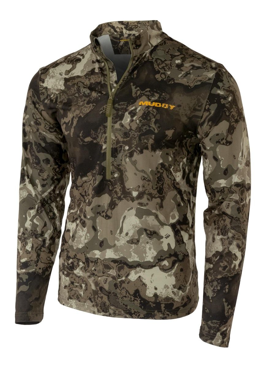 Muddy Outdoors Men's Standard TRX Lightweight Quarter Zip/Veil Canyon Grey/