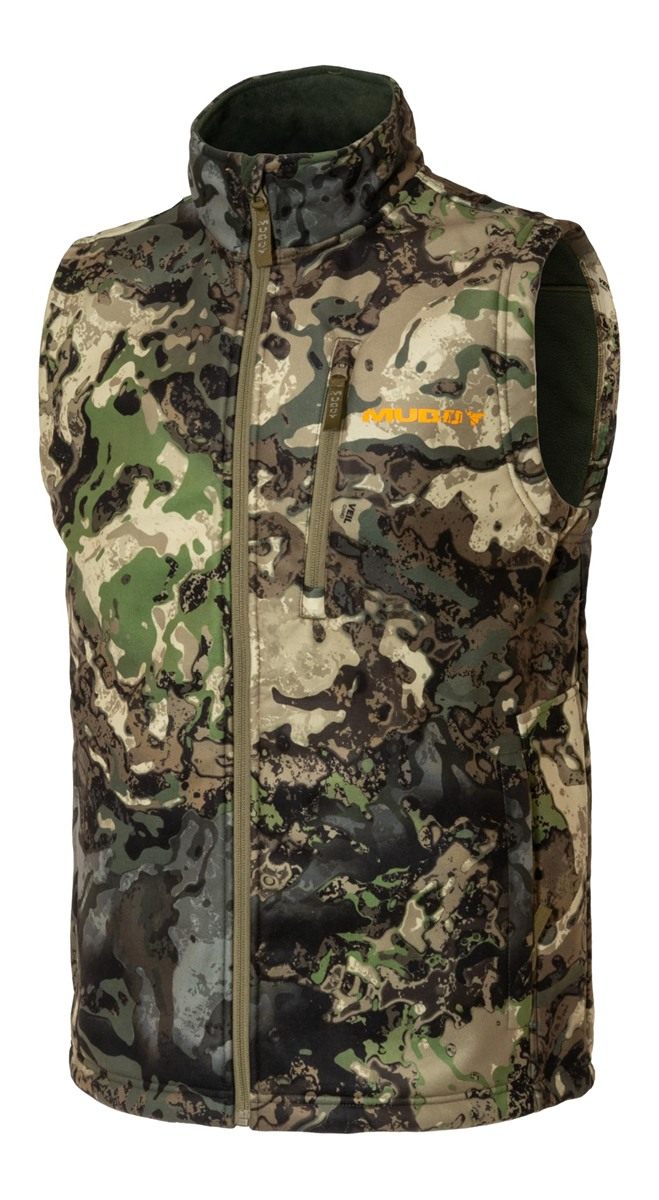 Muddy Outdoors Men's TRX Softshell Vest Veil Canyon Hybrid 2XL