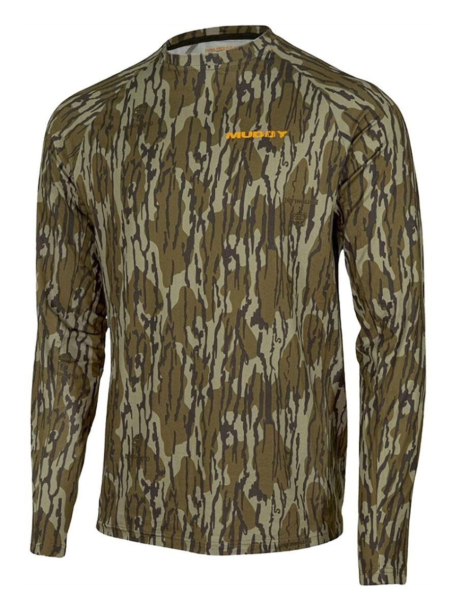Muddy Outdoors Men's TRX Base Layer Shirt Mossy Oak Bottomland 2XL
