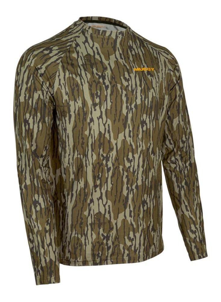 Muddy Outdoors Men's TRX Base Layer Shirt Mossy Oak Bottomland Large view 2