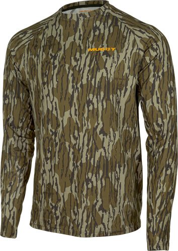 Muddy Outdoors Men's TRX Base Layer Shirt Mossy Oak Bottomland Large view 4