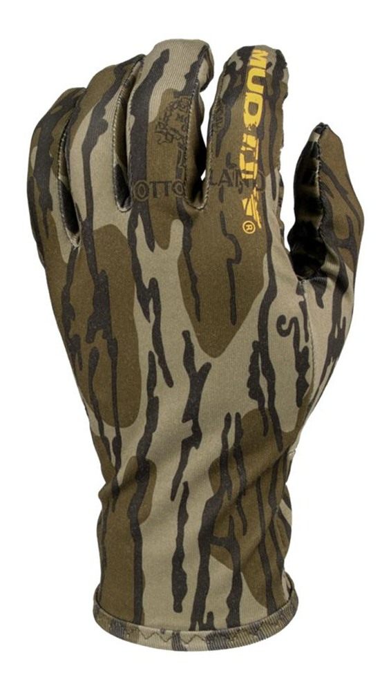 Gsm Muddy Lightweight Fleece Gloves Mossy Oak Bottomland L view 2