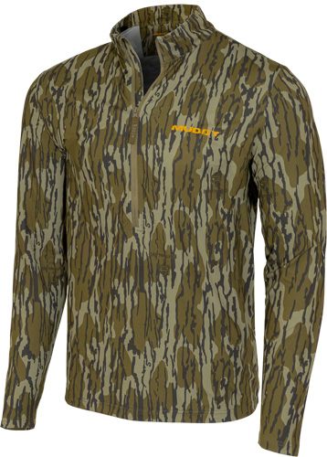 Muddy Outdoors Men's TRX Lightweight Quarter Zip Shirt Mossy Oak Bottomland view 3