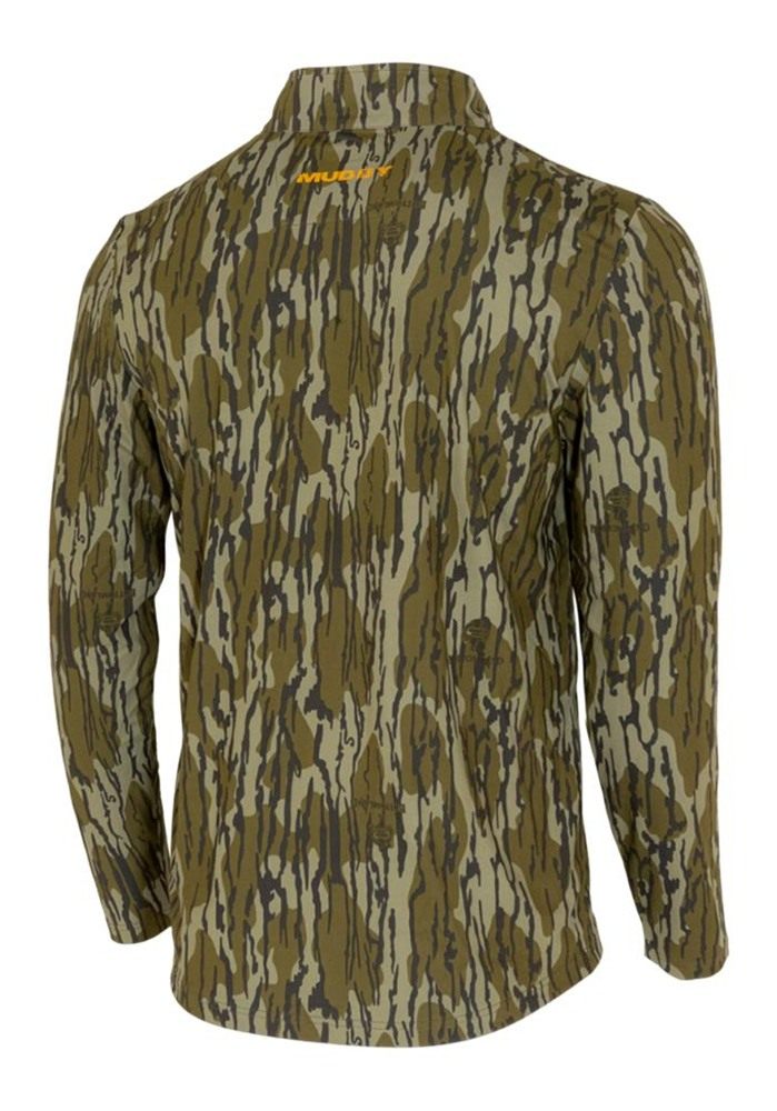 Muddy Outdoors Men's TRX Lightweight Quarter Zip Shirt Mossy Oak Bottomland view 2