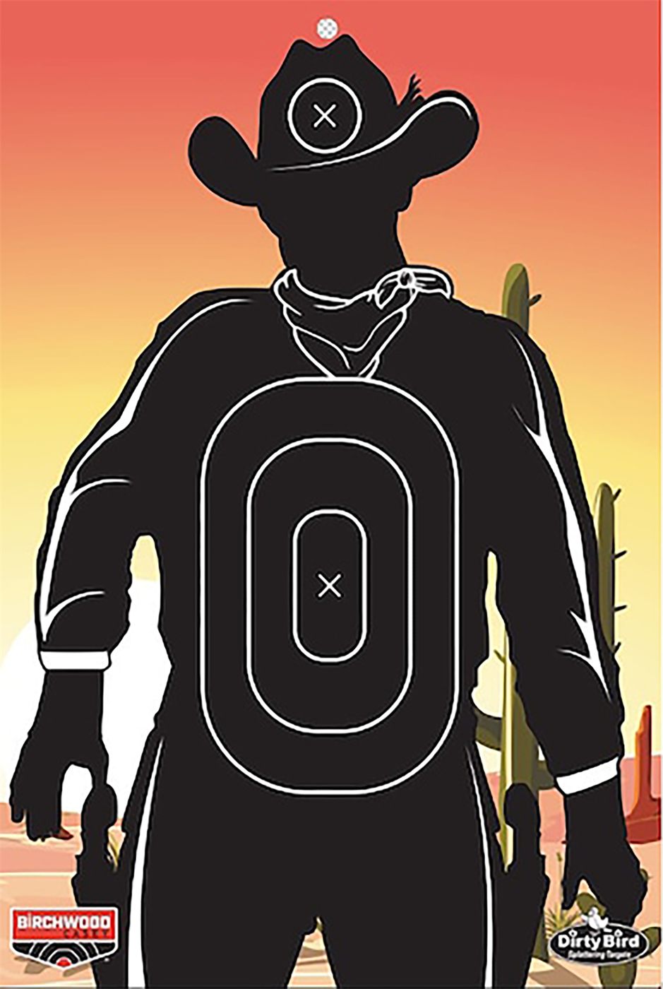 Birchwood Casey BC-35771 Dirty Bird Target Gunslinger Skyline 12in x 18in 6