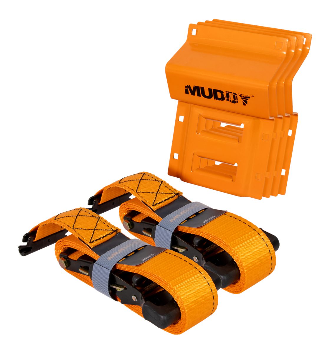 Gsm Outdoors Muddy Mud-wctdk-2pk Utv Wheel Chock Tie Down Kit