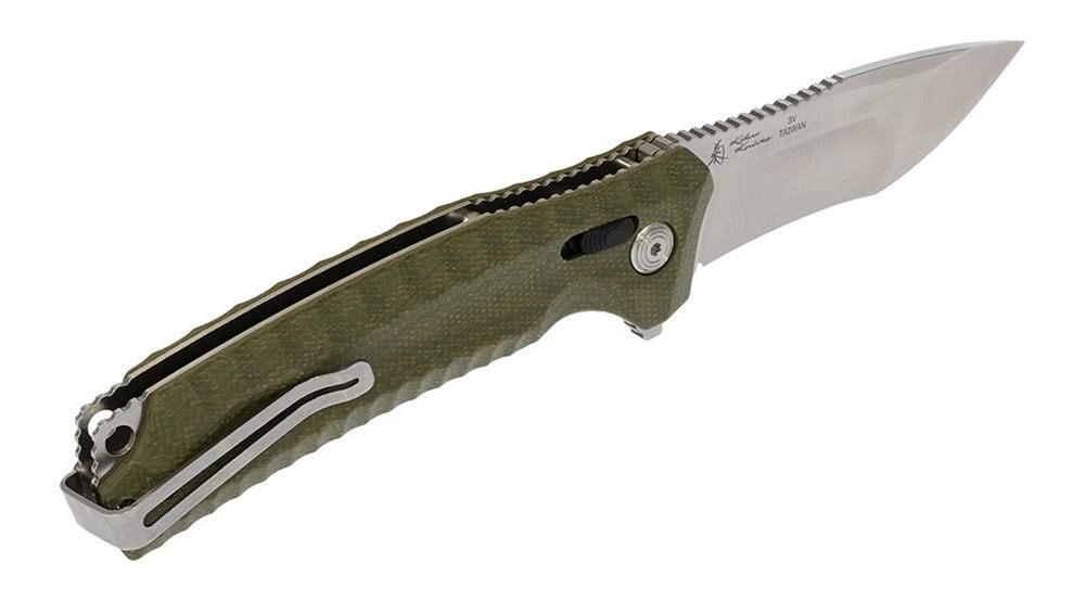 Sog Specialty Knives Hidaka XR Folding Knife 4in Modified Tanto Blade Olive