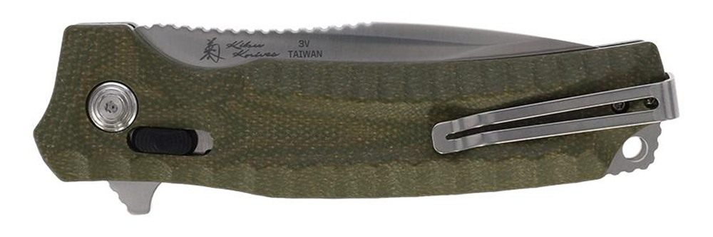 Sog Specialty Knives Hidaka XR Folding Knife 4in Modified Tanto Blade Olive view 3