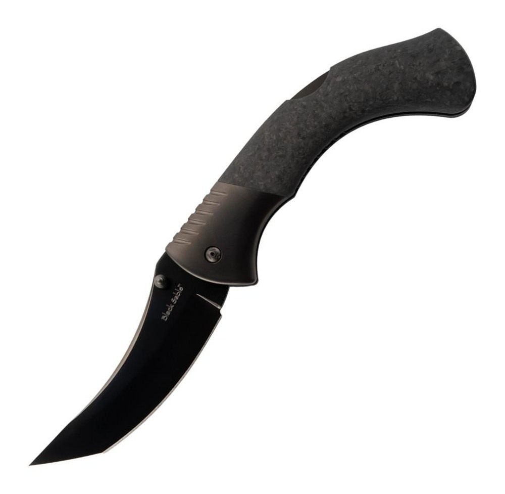 Cold Steel Black Sable XHP Folding Knife 4-1/5in Tanto Blade view 2