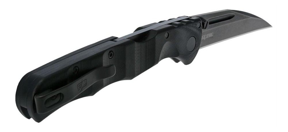 Cold Steel Frenzy II Folding Knife 3-1/2in Sheepsfoot Blade Blackout view 3