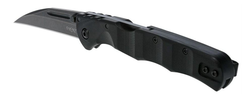 Cold Steel Frenzy II Folding Knife 3-1/2in Sheepsfoot Blade Blackout view 4