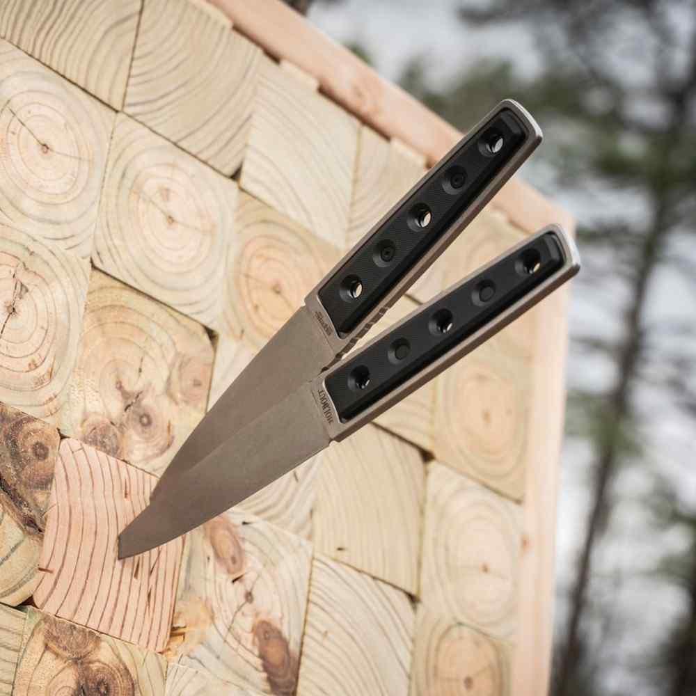 Cold Steel Stickman Holdout Fixed Throwing Knife 5-1/2in Dagger Blade Black