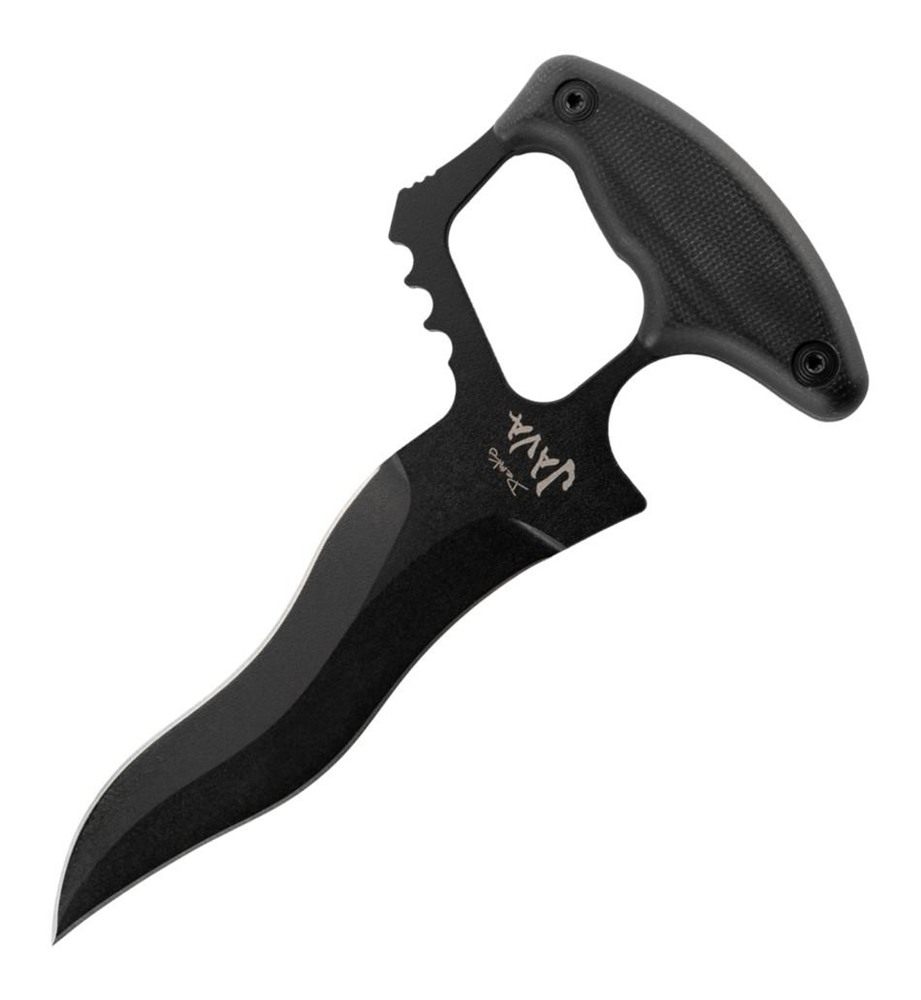 Cold Steel Demko Java Push Dagger 6in Kriss Blade Black view 2