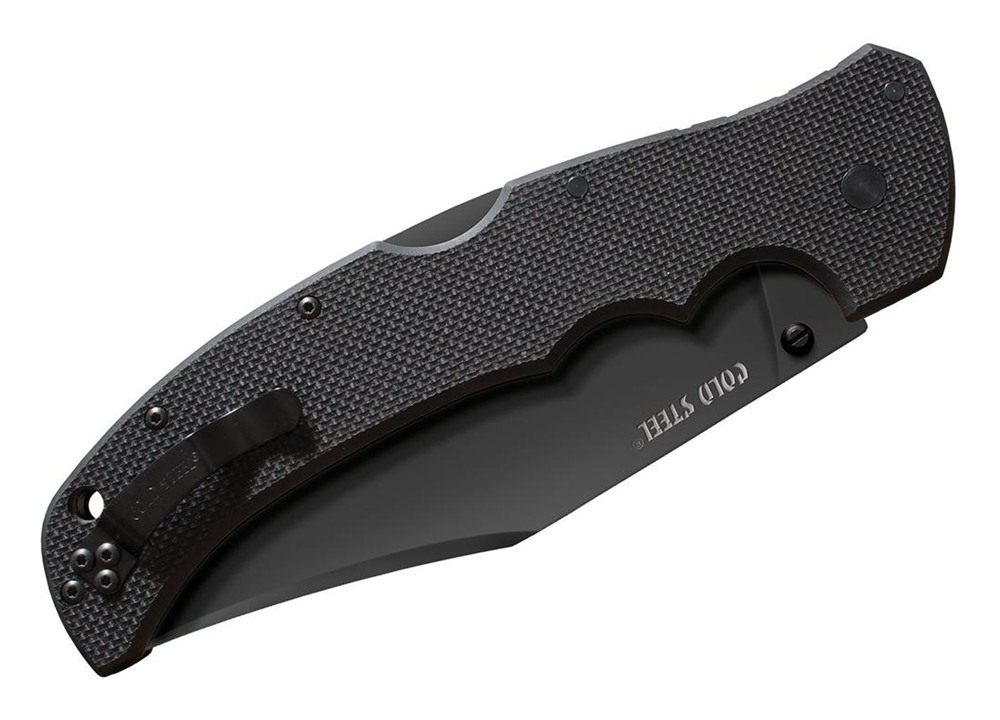 Cold Steel Recon XL Folding Knife 5-1/4in Clip Point Blade Black