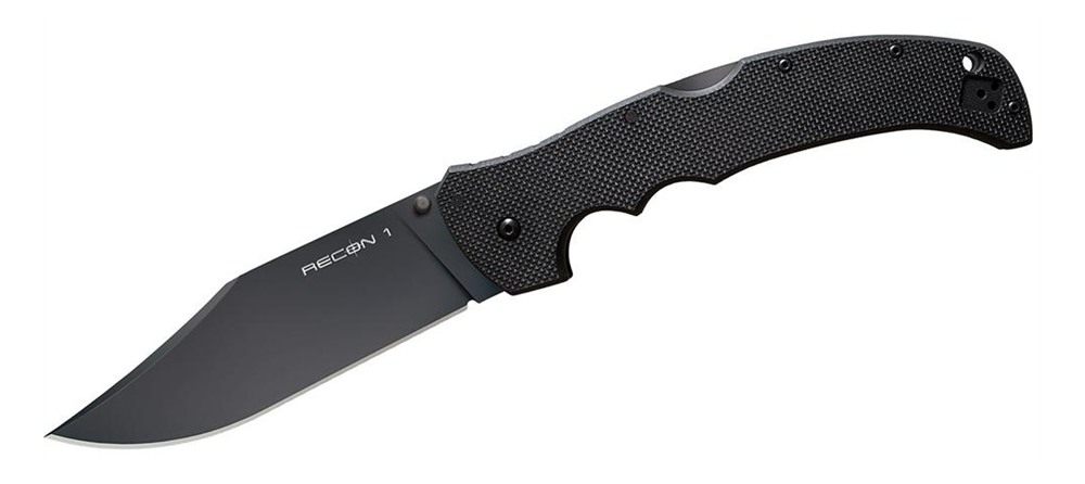 Cold Steel Recon XL Folding Knife 5-1/4in Clip Point Blade Black view 2