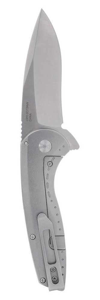 SOG Knives Tools Aegis FLK 2.0 Folding Knife 3-1/4in Drop Point Blade Silve view 3