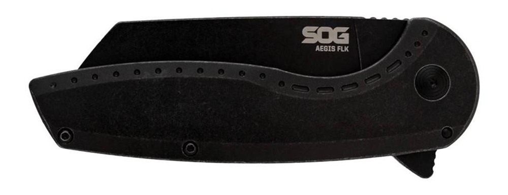 SOG Knives Tools Aegis FLK 2.0 Folding Knife 3-1/4in Wharncliffe Blade Blac view 2